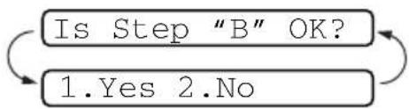 BROTHER 1920CN - STEP B: Alignment Check - 1