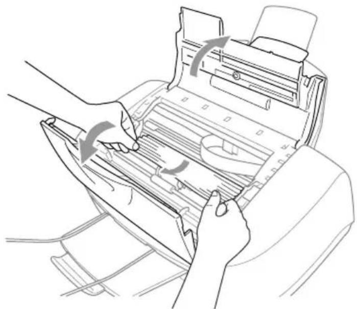 BROTHER 1920CN - Paper is jammed inside the machine. - 1