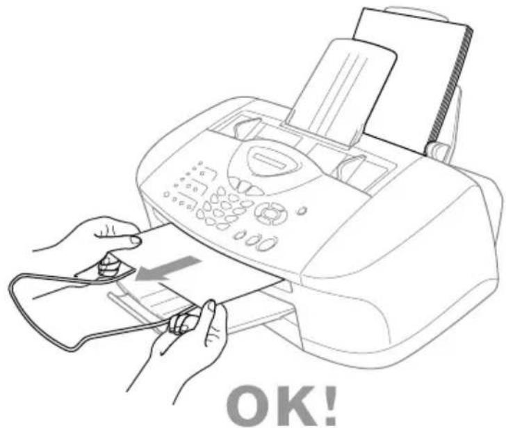 BROTHER 1920CN - Original is jammed inside the front of the control panel. - 1