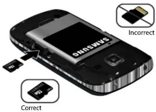 SAMSUNG SCH-R730 - Installing a Memory Card - 1