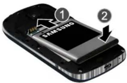 SAMSUNG SCH-R730 - Installing the Battery - 2