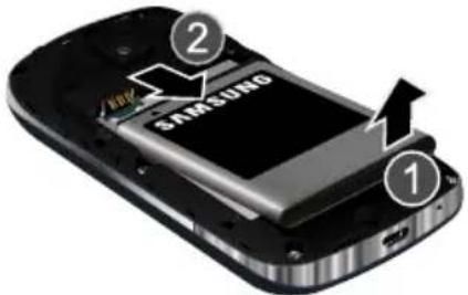 SAMSUNG SCH-R730 - Removing the Battery - 2