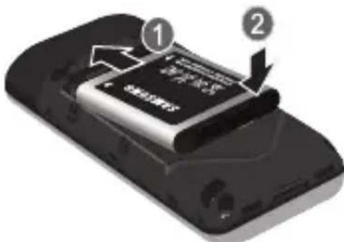 SAMSUNG SGH-S125G - Replacing the Battery - 1