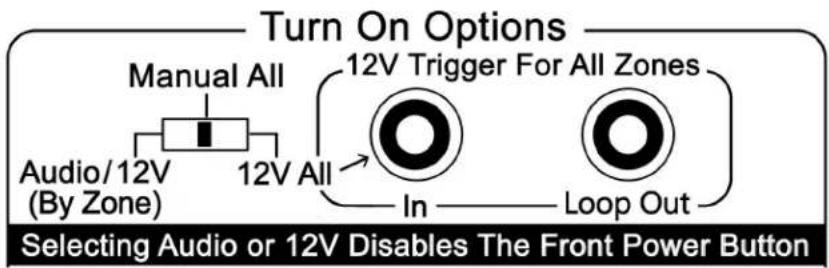 Parasound ZoneMaster 12 - Turn On Options - 1