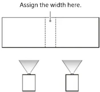Assign the width here.
