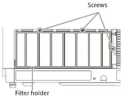 Screws Filter holder