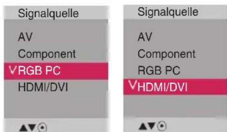 LG M4224F - ⑤ Wählen Sie ein Eingangssignal. Drücken Sie INPUT (Quelle) auf der Fernbedienung, um ein Eingangssignal auszuwählen. - 1