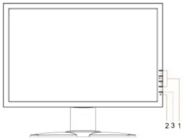 FUJITSU ScaleoView W19-1 - Switching the monitor on/off - 1