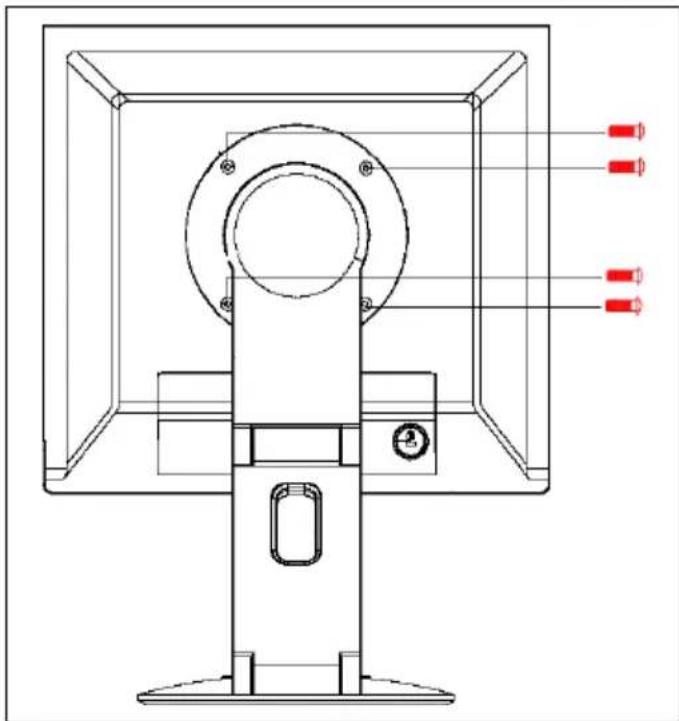 FUJITSU ScenicView P20-2 - Removing monitor base - 2