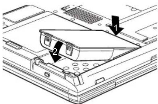 FUJITSU LifeBook T5010 - Akku einbauen - 1