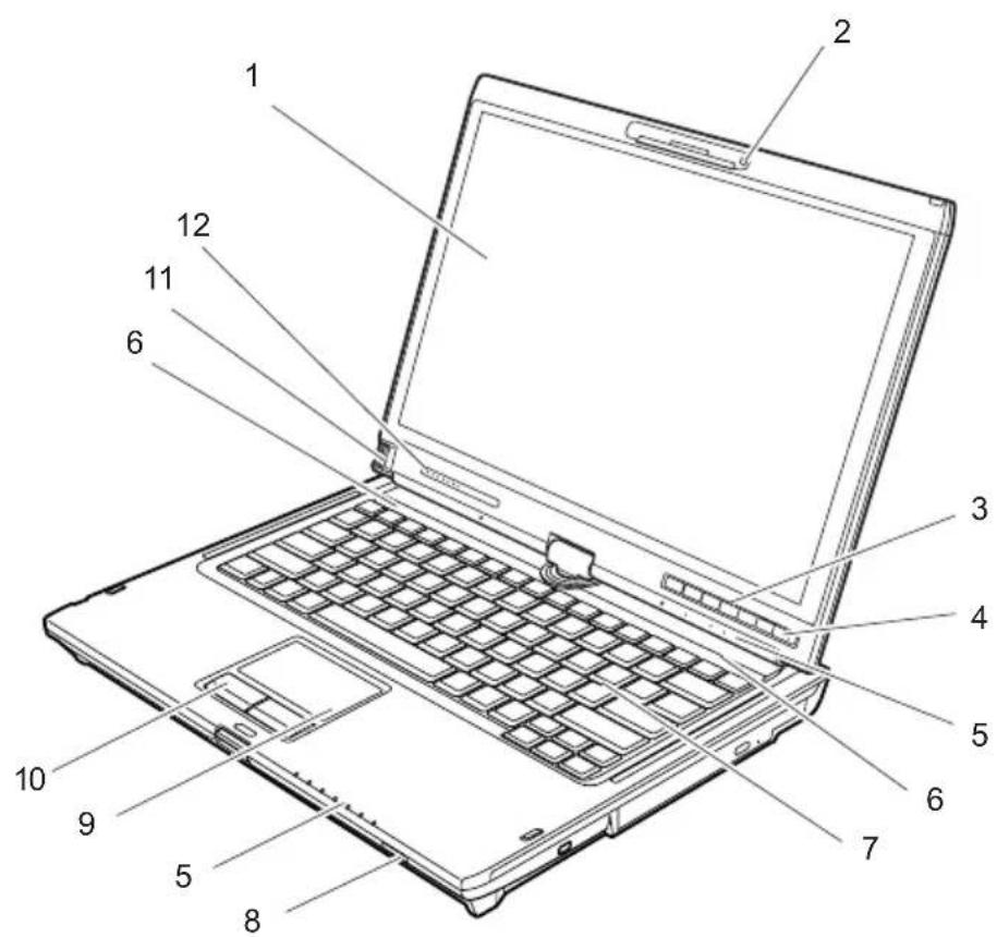 FUJITSU LifeBook T5010 - Geöffnetes Notebook - 1