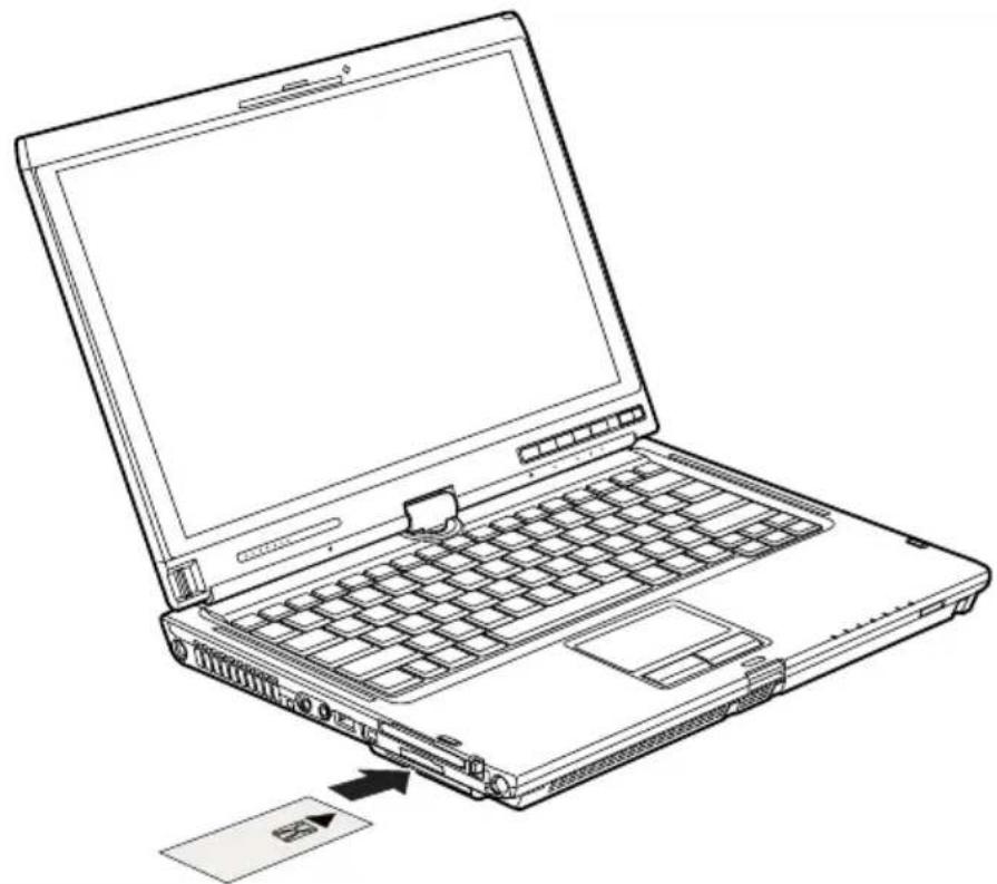 FUJITSU LifeBook T5010 - SmartCard stecken - 2