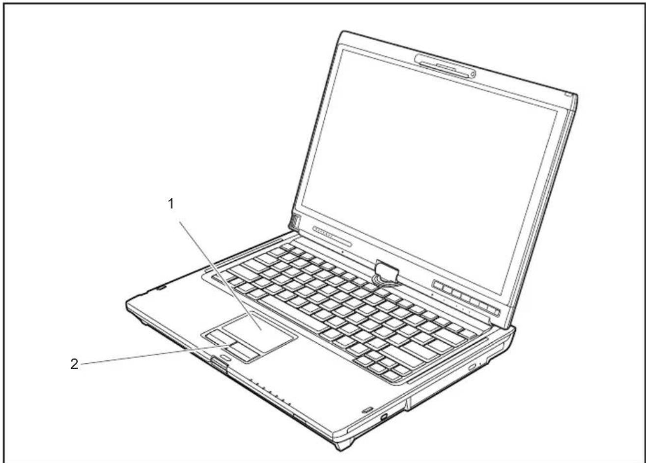 FUJITSU LifeBook T5010 - Touchpad und Touchpad-Tasten - 2