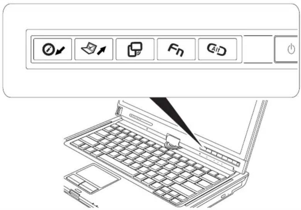 FUJITSU LifeBook T5010 - Tablet-Tasten - 1