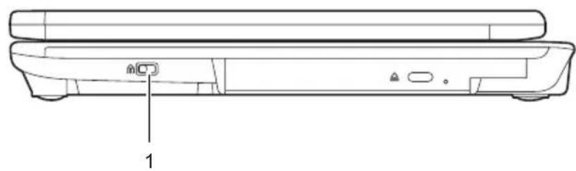 FUJITSU LifeBook T5010 - Kensington Lock anwenden - 1
