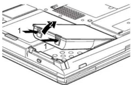 FUJITSU LifeBook T5010 - Akku ausbauen - 1
