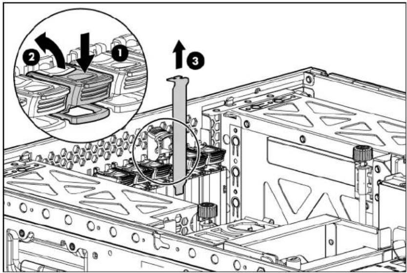 HP ProLiant DL585 G5 - Installing an expansion board - 3