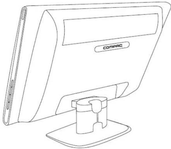 HP Compaq Presario Q2159 - Preparing the monitor for desktop use - 3