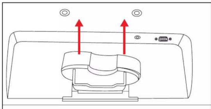 HP Compaq Presario Q2159 - Preparing the monitor for wall-mounting - 5