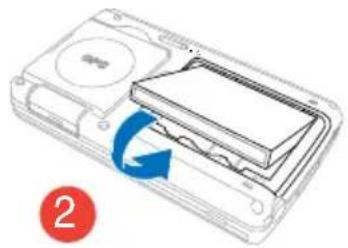 ASUS MyPal A639 - Installing and removing the battery - 2