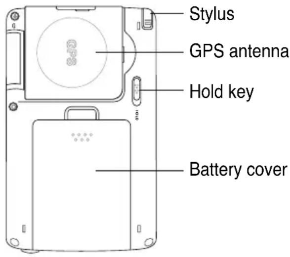 Stylus GPS antenna Hold key Battery cover