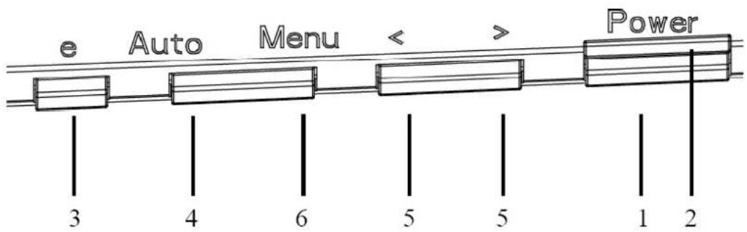 ACER X223H - USER CONTROLS - 1