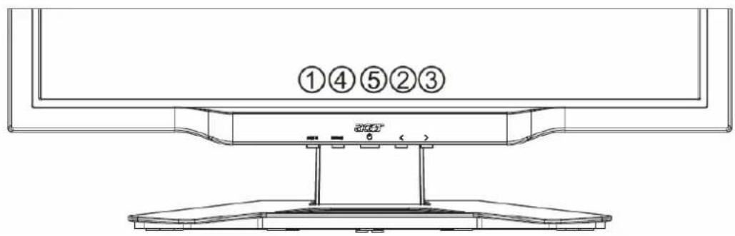 ACER AL2423W - Adjusting display settings - 1