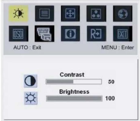 ACER AL2423W - OSD menu - 1