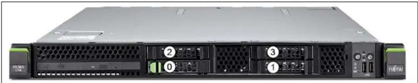 FUJITSU Celsius C740 - Nichtbedienbares 2 ½-Zoll-Laufwerk (Festplatten, HDD/SSD) aus- und einbauen - 1