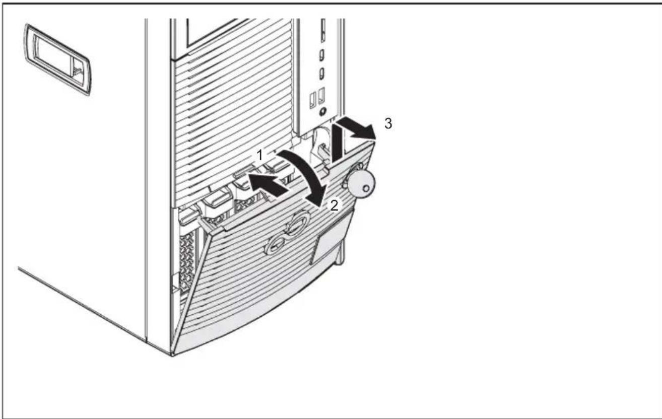FUJITSU Celsius M770 - Festplattenabdeckungentfernen - 1