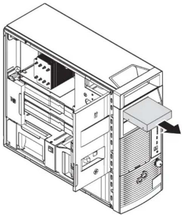 FUJITSU Celsius M770 - ModulhalterungmitLesegerätausbauen - 2