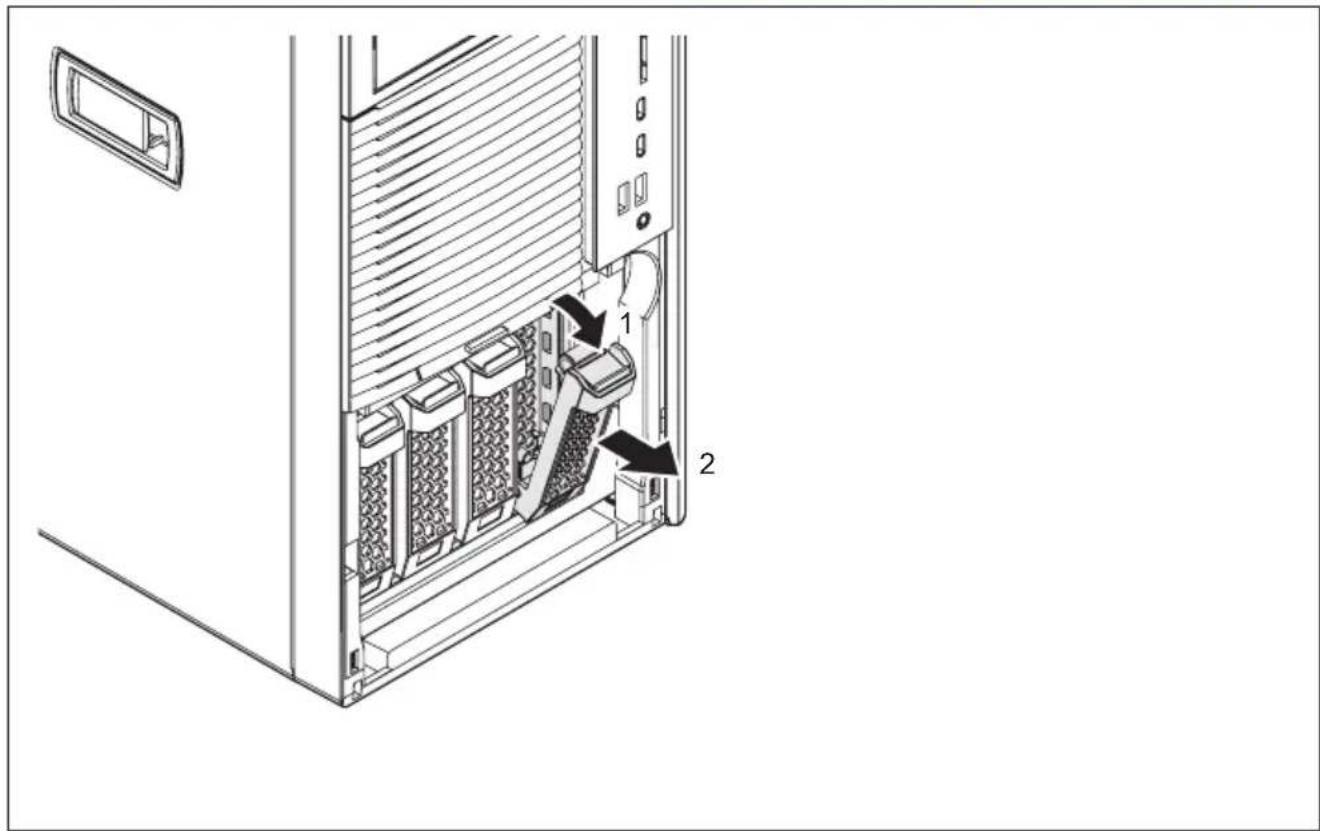 FUJITSU Celsius M770 - Festplattenlaufwerka usbauen - 1