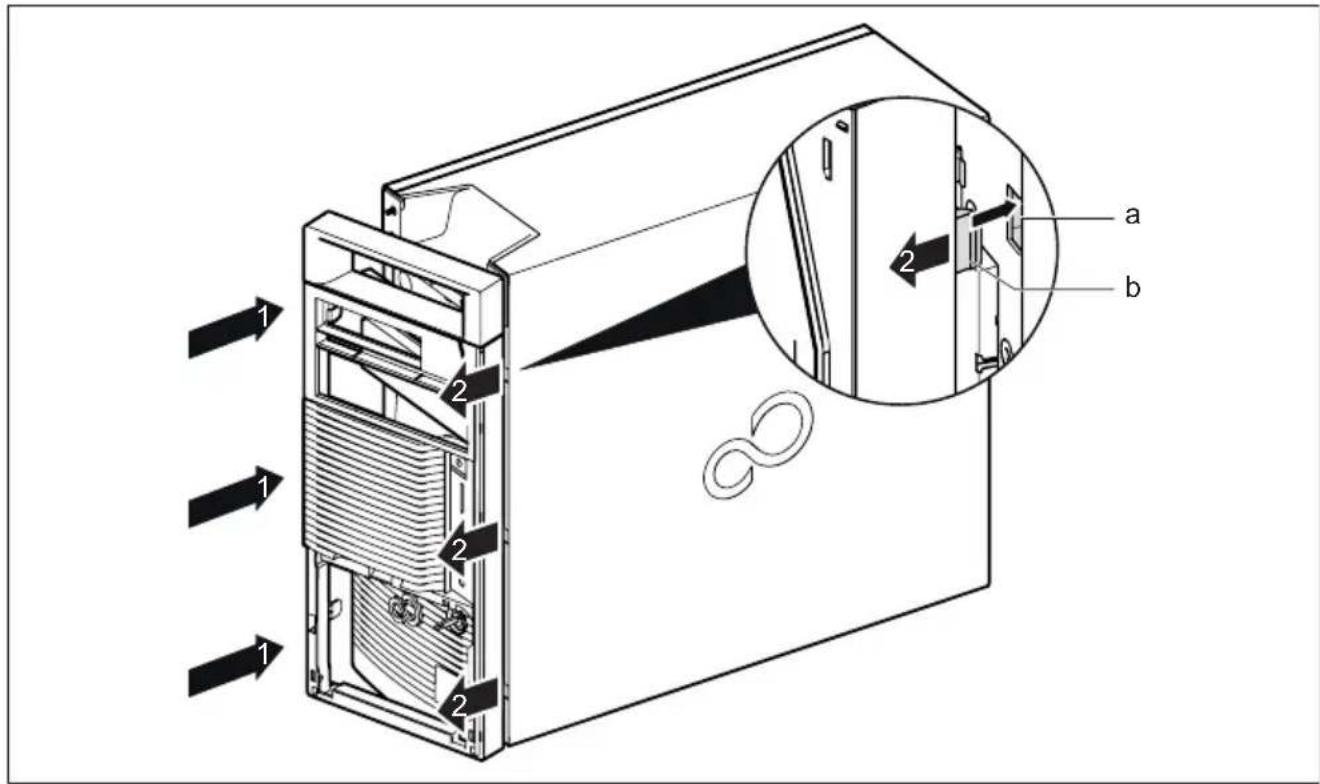 FUJITSU Celsius M770 - Frontblendeentfernen - 2