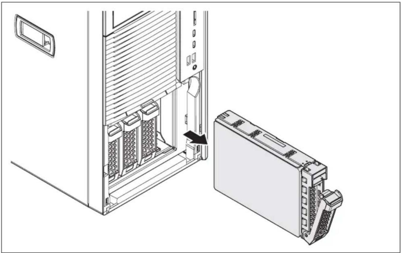 FUJITSU Celsius M770 - Festplattenlaufwerka usbauen - 2