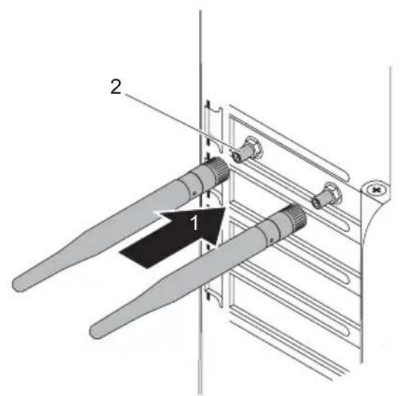 FUJITSU Celsius M770 - WLAN-Antennenmontieren - 1