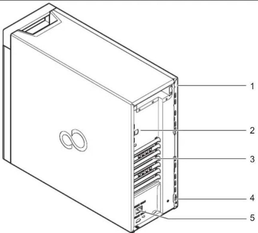 FUJITSU Celsius M770 - Rückseite - 1