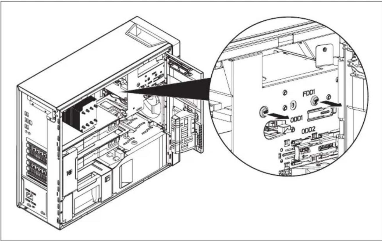 FUJITSU Celsius M770 - Modulhalterungau sbauen - 1