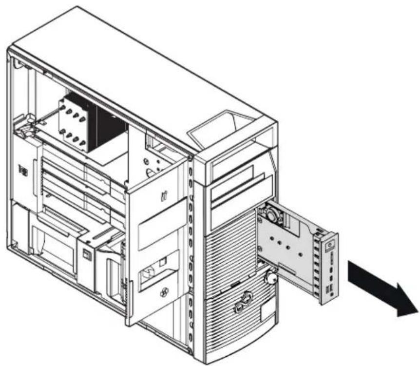 FUJITSU Celsius M770 - Frontpanel-Modulausbauen - 2