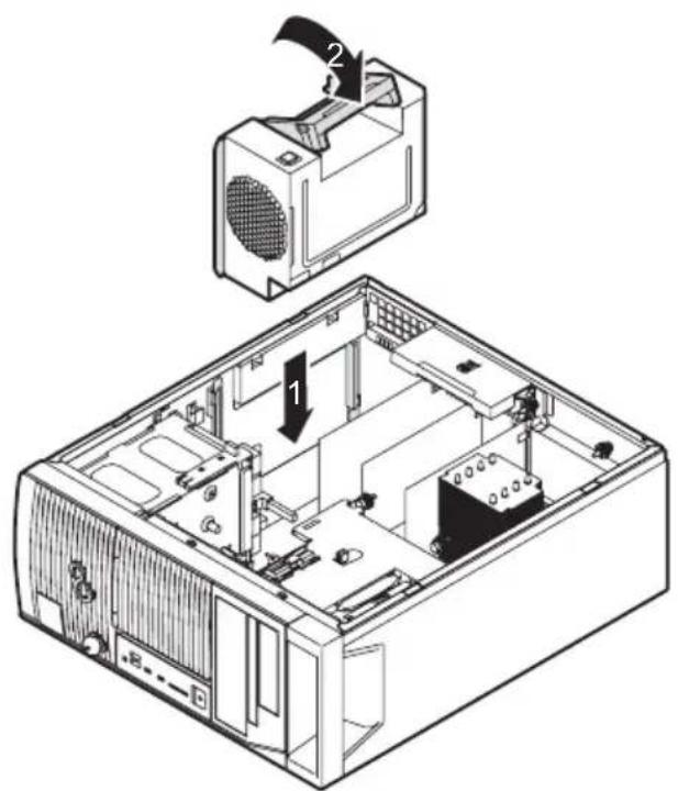 FUJITSU Celsius M770 - Netzteileinbauen - 1