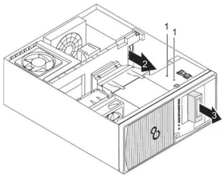 FUJITSU Celsius R940 - ModulhalterungmitLesegerätausbauen - 1