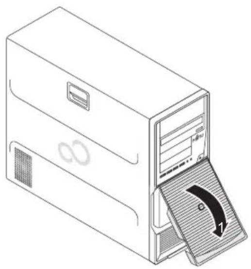 FUJITSU Celsius R940 - Festplatten-Frontblendebefestigen - 1