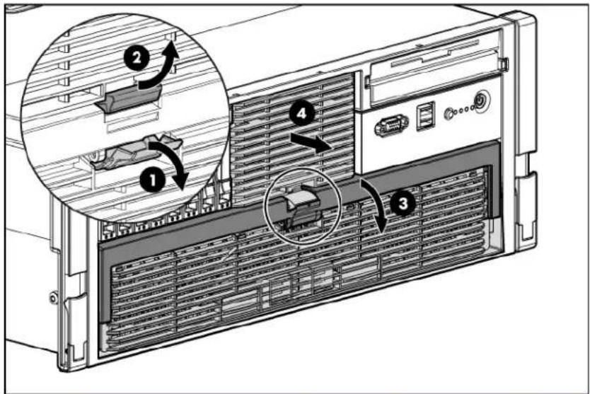 HP ProLiant DL585 G6 - Removing the processor memory module - 1