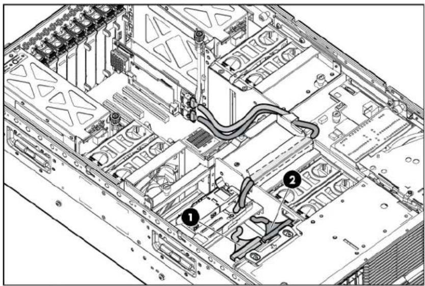 HP ProLiant DL585 G6 - SAS and SATA hard drive cabling - 1
