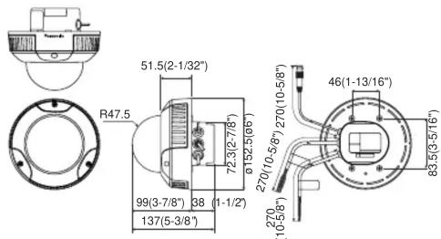 R47,5 51,5 (2-1/32") 99 (3-7/8") 38 (1-1/2") 137 (5-3/8") 72,3 (2-7/8") Ø 52,5 (60°) 270 (10-5/8") 270 (10-5/8") 46 (1-13/16") 270 (10-5/8")