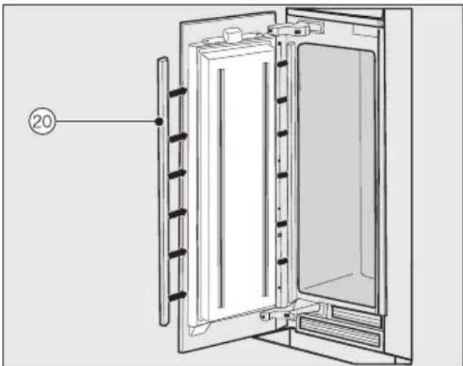 MIELE F 2671 Vi - Mounting the cover in a side-by-side combination - 2