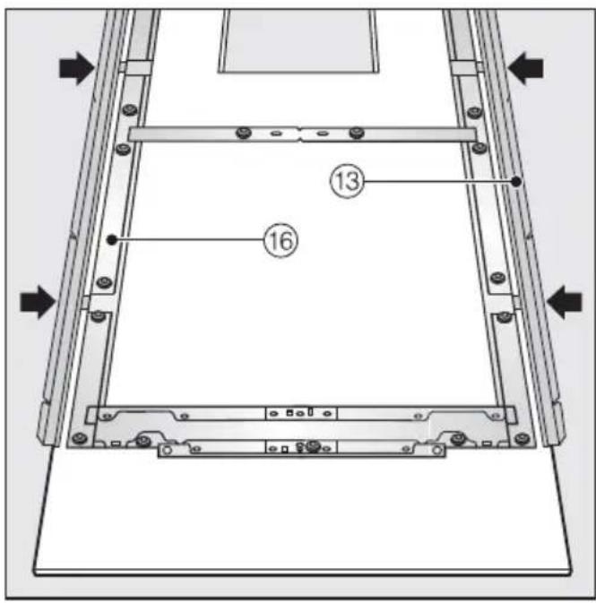 MIELE F 2671 Vi - Securing and aligning the cabi- net front - 1