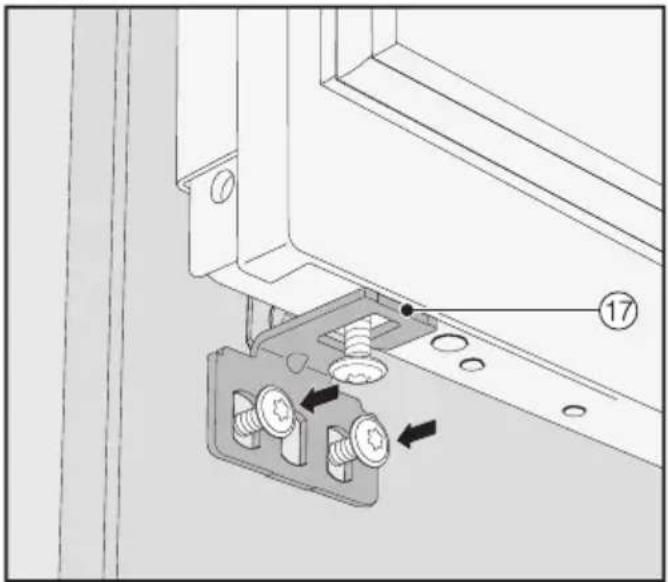 MIELE F 2671 Vi - Mounting the fixing bracket - 4