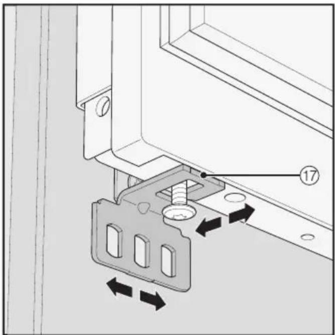 MIELE F 2671 Vi - Mounting the fixing bracket - 3