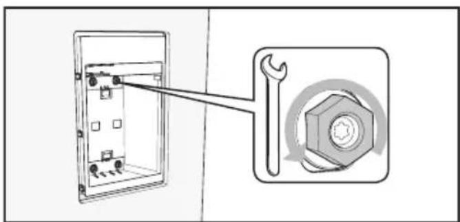 MIELE F 2671 Vi - Aligning the Ice/Water dispenser frame - 2