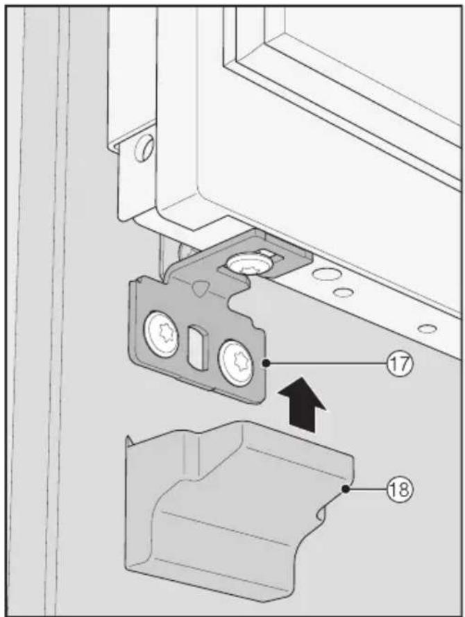 MIELE F 2671 Vi - Mounting the fixing bracket - 6